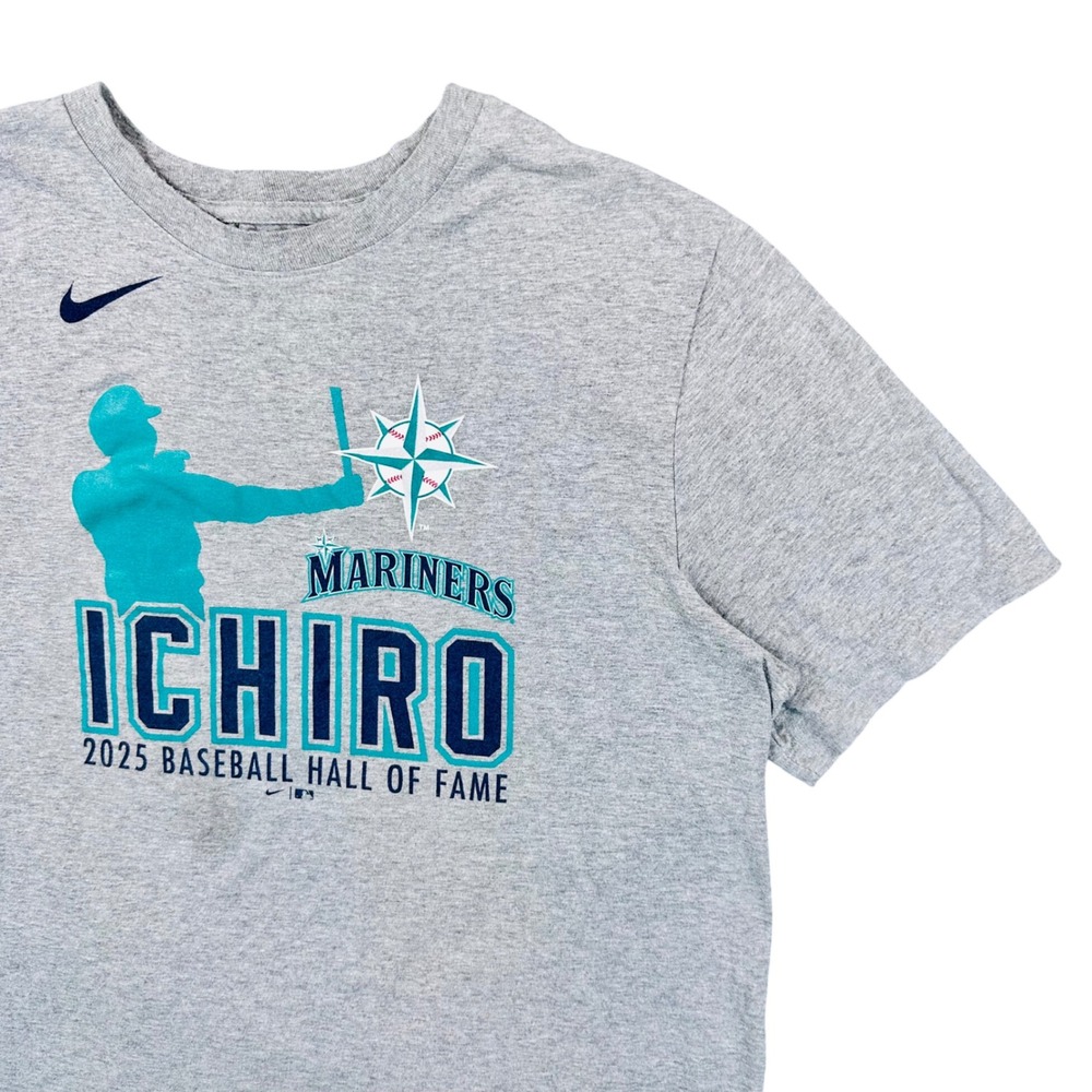 Nike Seattle Mariners Ichiro Suzuki 2025 Hall of Fame Graphic T-Shirt Mens L MLB